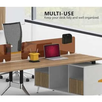 Ginsco 2 Pack Mini Car Trash Can with Lid, Small Car Garbage Can, Cute Leakproof ABS Car Trash Bin, Car Accessories for Interior, Garbage Bin for Car, Home, Office with 120pcs Trash Bags Black