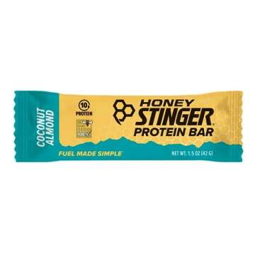 Honey Stinger Protein Bar | Coconut Almond | Protein Packed Food for Exercise, Endurance and Perform...