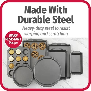 GoodCook 7-Piece Non-Stick Bakeware Set for Perfect Baking