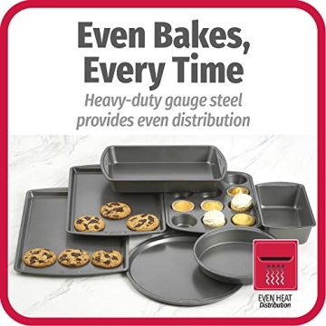 GoodCook 7-Piece Non-Stick Bakeware Set for Perfect Baking