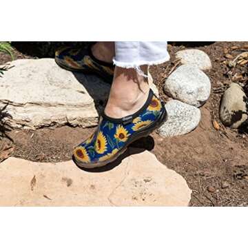 Sloggers Original Waterproof Garden and Rain Shoe for Women - Stylish Slip-Ons with Comfort Insole a...