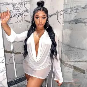 White Two Piece Mesh Dress Outfit for Stylish Women