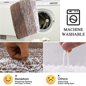 Ultra Soft 4 Piece Bathroom Rug Set with Toilet Lid Cover