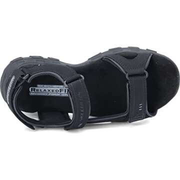 Skechers Men's Louden Fisherman Sandal,Black,10 M US