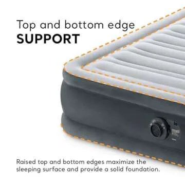 Intex Dura-Beam Deluxe Air Mattress with Built-in Pump