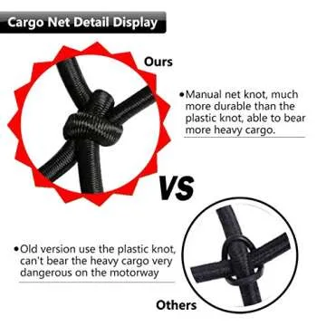 Durable EZYKOO Bungee Cargo Net for Roof Racks