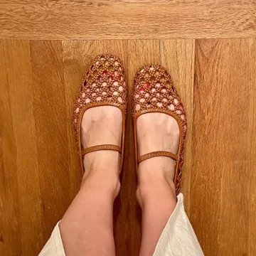 IBDPOSH Woven Ballet Flats for Women Comfortable Casual Style