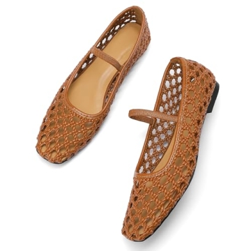 IBDPOSH Woven Ballet Flats for Women Comfortable Casual Style