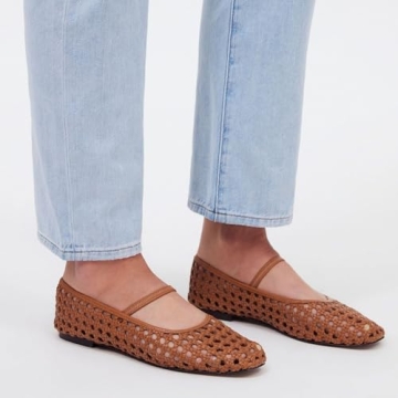 IBDPOSH Woven Ballet Flats for Women Comfortable Casual Style