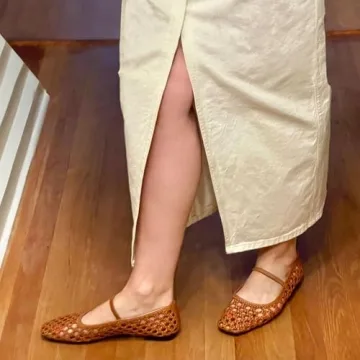 IBDPOSH Woven Ballet Flats for Women Comfortable Casual Style