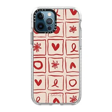CASETiFY Impact Case iPhone 12 Pro Love Grid Agathe Marty