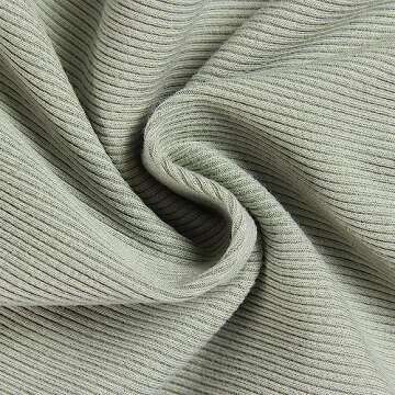 Roselux Women's V Neck Ribbed Fitted Cotton T-shirt