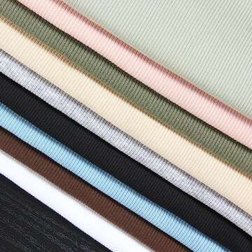 Roselux Women's V Neck Ribbed Fitted Cotton T-shirt