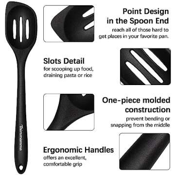High-Quality Silicone Cooking Spoon Set - Durable and Versatile Utensils for Every Kitchen
