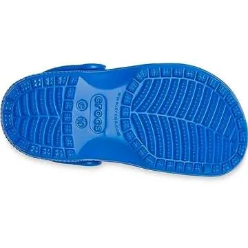 Crocs Unisex-Child Classic Clogs in Blue Bolt for Toddlers