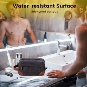 Vorspack Toiletry Bag Water Resistant Travel Dopp Kit