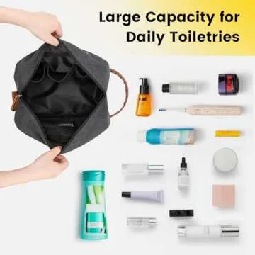 Vorspack Toiletry Bag Water Resistant Travel Dopp Kit