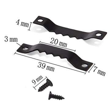 Sunmns 150 Pack Sawtooth Picture Photo Frame Hangers with Screws, Black