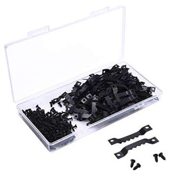 Sunmns 150 Pack Sawtooth Picture Photo Frame Hangers with Screws, Black