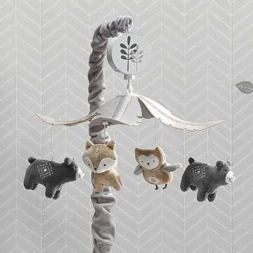 Lambs & Ivy Woodland Forest Musical Baby Crib Mobile