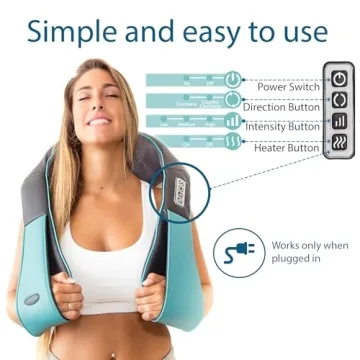 InvoSpa Shiatsu Neck & Back Massager with Heat