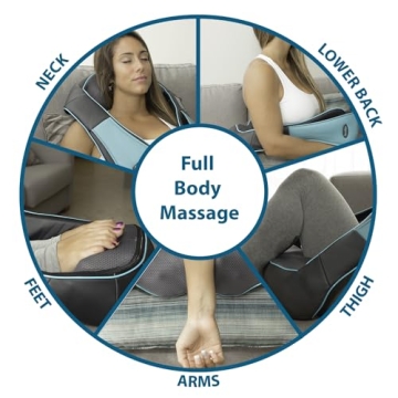 InvoSpa Shiatsu Neck & Back Massager with Heat