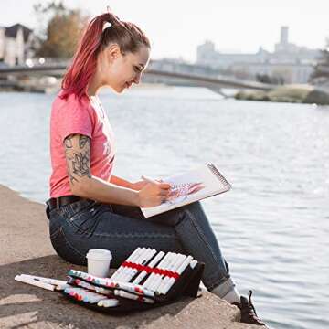 ARTEZA 60-Color Alcohol Markers - Dual Tip Art Supplies