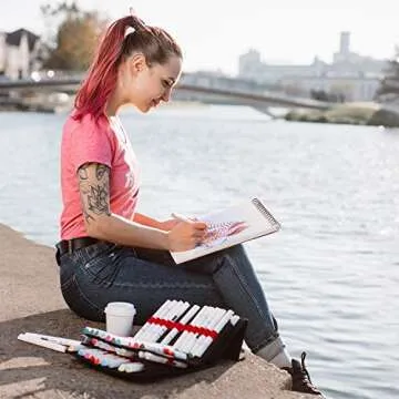 ARTEZA 60-Color Alcohol Markers - Dual Tip Art Supplies