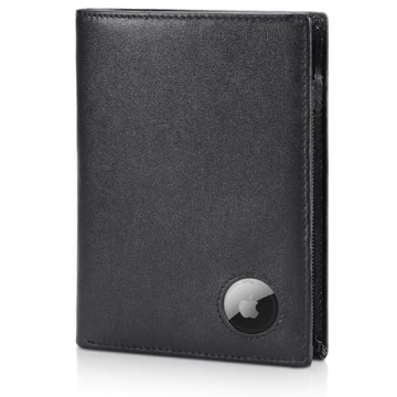Polare Luxury RFID Blocking Leather Passport Holder Travel Wallet for Men and Women (Black)