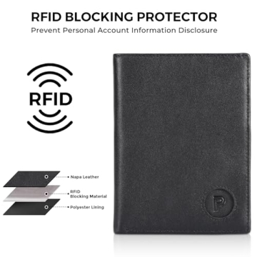 Polare Luxury RFID Blocking Passport Holder with AirTag Slot
