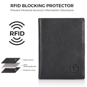 Polare Luxury RFID Blocking Passport Holder with AirTag Slot