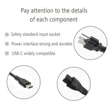 65W 45W USB C Chromebook Charger for HP, Lenovo, Dell, Acer, Asus, Samsung, Universal USB C Laptop C...