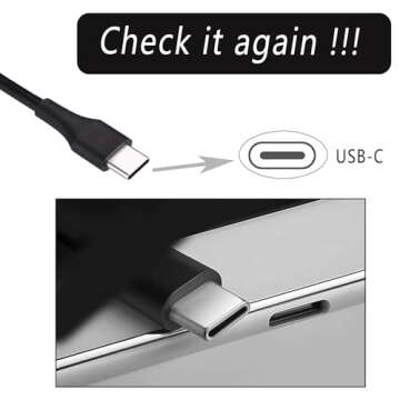 65W 45W USB C Chromebook Charger for HP, Lenovo, Dell, Acer, Asus, Samsung, Universal USB C Laptop Charger for Hp Chromebook X360 11 13 14 14A HP Spectre X360 Lenovo Thinkpad Type C Power Cord