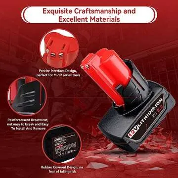 VANON Batteries for Milwaukee M12 Tools - 2 Pack