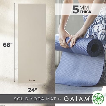 Gaiam Premium Non-Slip Yoga Mat for All Workouts