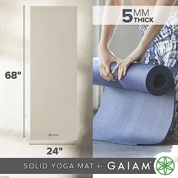 Gaiam Premium Non-Slip Yoga Mat for All Workouts