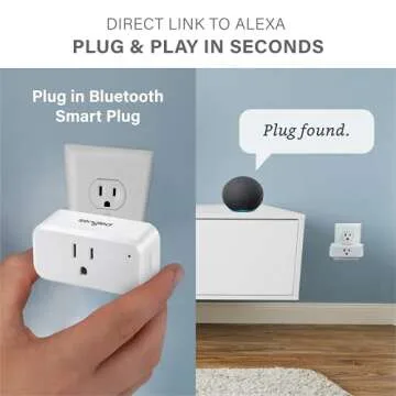 Sengled Smart Plug, S1 Auto Pairing with Alexa Devices, Energy Monitoring, Smart Outlet Remote Control, 15A Smart Socket, 1800W, Timer & Schedule, Bluetooth Mesh Smart Home, No Hub Required, 4-Pack