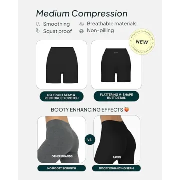 PAVOI ACTIVE Sculpting Shorts for Women | High Waisted 4" Biker Shorts