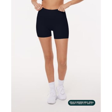PAVOI ACTIVE Sculpting Shorts for Women | High Waisted 4" Biker Shorts