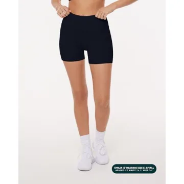 PAVOI ACTIVE Sculpting Shorts for Women | High Waisted 4" Biker Shorts