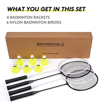AboveGenius Lightweight Badminton Set for All Levels