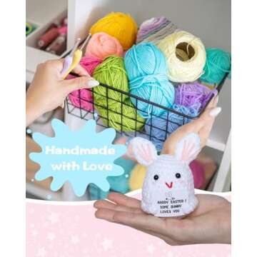 Handmade Crochet Easter Bunny for Baskets and Gifts
