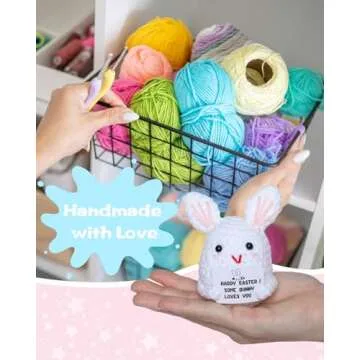 Handmade Crochet Easter Bunny for Baskets and Gifts