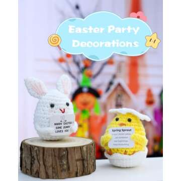 Handmade Crochet Easter Bunny for Baskets and Gifts
