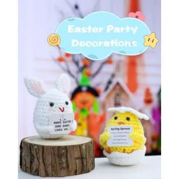 Handmade Crochet Easter Bunny for Baskets and Gifts