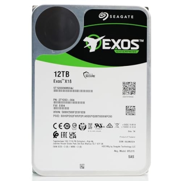 12TB Enterprise Hard Drive - Seagate Exos X18 for Servers