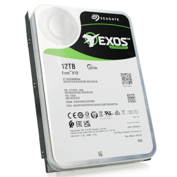 12TB Enterprise Hard Drive - Seagate Exos X18 for Servers