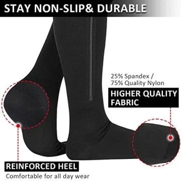 Ailaka Zipper Compression Socks for Varicose Veins & Edema