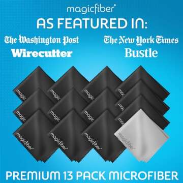 MagicFiber Microfiber Cleaning Cloths for Glasses & Screens