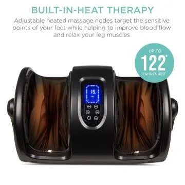 Heated Shiatsu Foot Massager for Pain Relief & Comfort